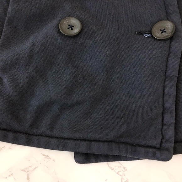 JAMES PERSE Double Breasted Sweatshirt Jacket belt - Picture 5 of 6